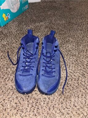 Jordan Men's Blue Suede Athletic Shoes